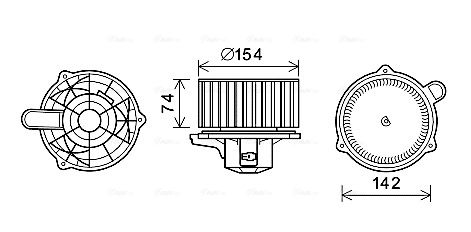 AVA QUALITY COOLING Salona ventilators HY8348